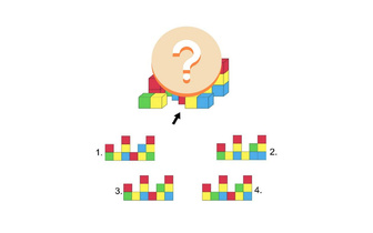 Как эти кубики выглядят сбоку? Вы гений, если ответите за 10 секунд