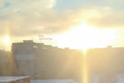 Три солнца появились в небе над Нижним Новгородом
