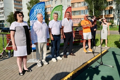 В Веряжском парке открыли площадку ГТО