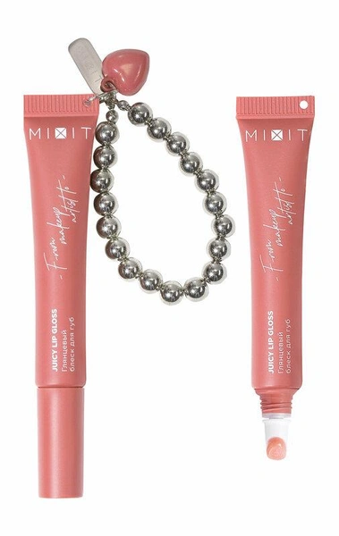 MIXIT Блеск для губ Juicy Lip Gloss глянцевый