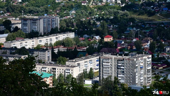 В Аше есть типовая многоэтажная застройка | Источник: Артем Краснов