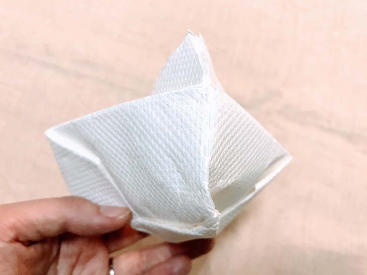 Фото №1 - Карантинный оригами: как сделать маску из бумажного полотенца