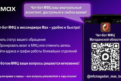 Запущен официальный чат-бот МФЦ Магаданской области