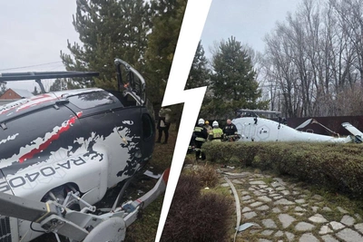 В Уфе разбился частный вертолет