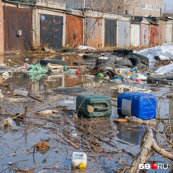 Везде плавает мусор | Источник: Василина Любимова / 59.RU