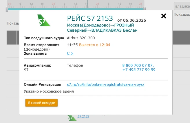 Рейс вылетел с опозданием | Источник: dme.ru
