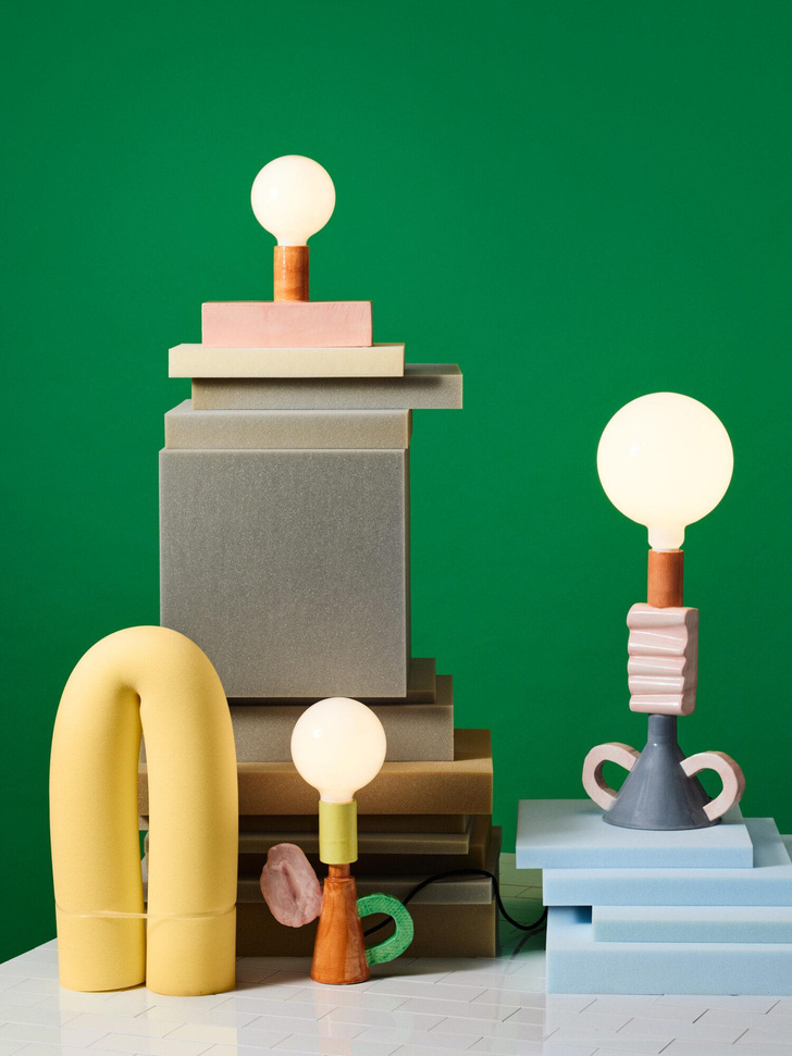 Смешные керамические лампы от Наташи Мадейски
