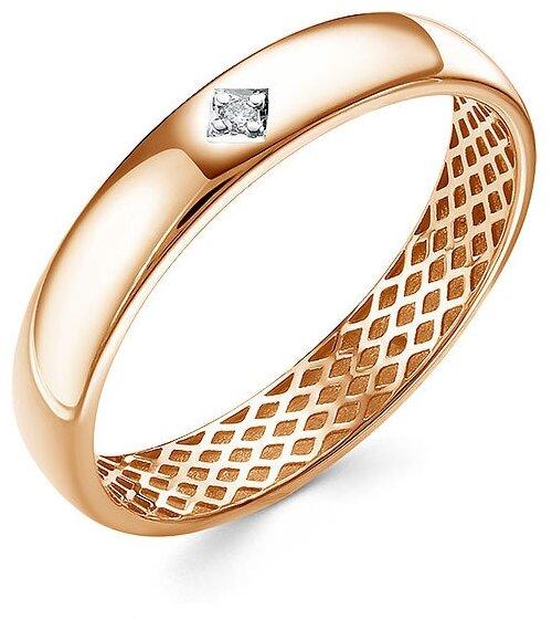 Обручальное кольцо из золота с бриллиантами ЯХОНТ Ювелирный
