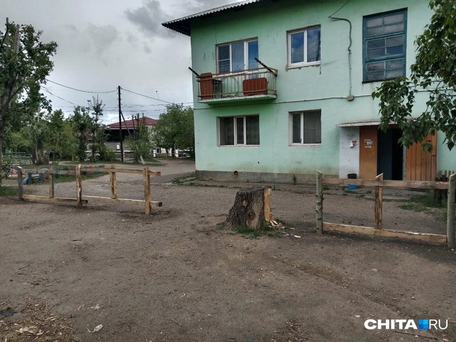На забор пошли даже тополя | Источник: очевидец