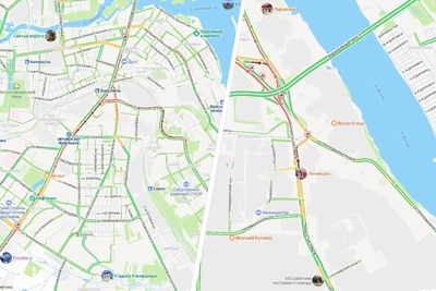 Утренние пробки парализовали крупные проспекты Ярославля
