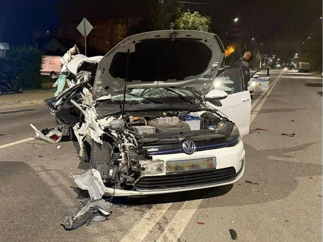 Автомобиль получил серьезные повреждения | Источник: МВД России по Воронежской области / T.me