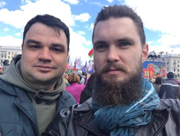 Павел и его однокурсник Марат из Минска | Источник: Павел Скоробогатов