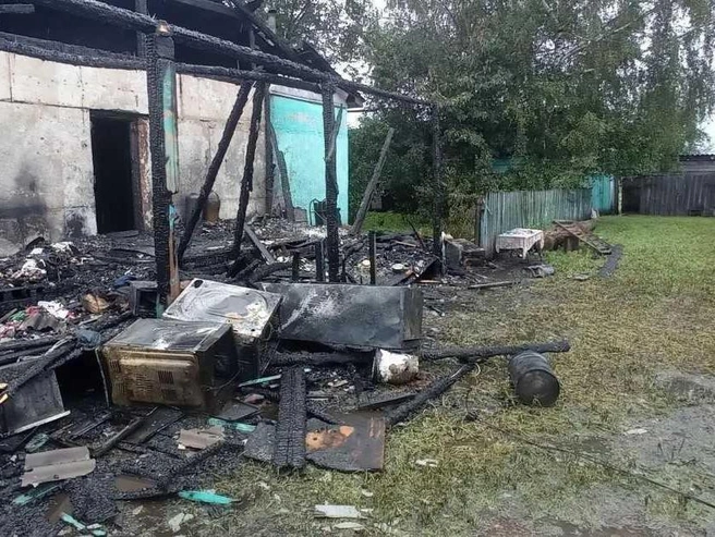 Очаг возгорания находился на веранде | Источник: СК по Свердловской области