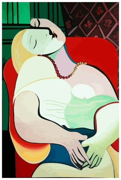 Картина по номерам на холсте Пабло Пикассо Сон