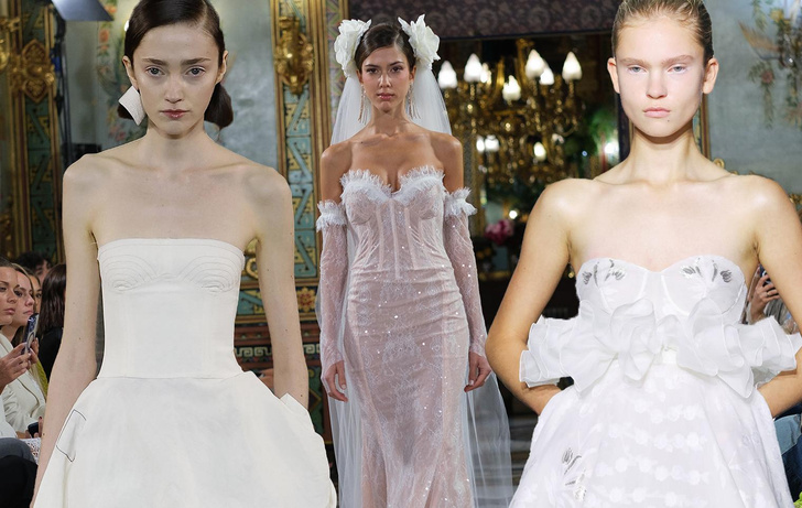 какие свадебные платья будут в моде в 2024 году