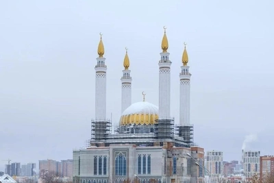 Фасад мечети «Ар-Рахим» в Уфе доделают к 2026 году