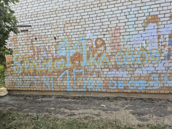 Надписи сделаны выпускниками прошлых лет и оставлены на память о школьных временах | Источник: Ирина Яковлева / V1.RU