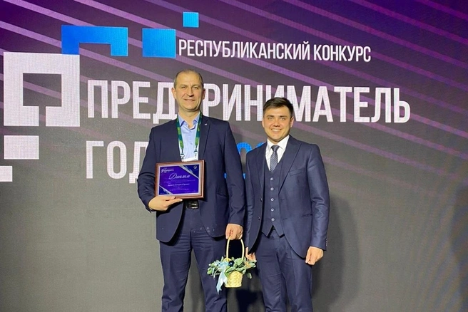 Колязов на конкурсе «Предприниматель года» | Источник: Кармаскалинская Новь / Vk.com