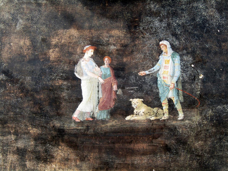 Елена, Парис и Аполлон с несчастной Кассандрой: в Помпеях нашли новые фрески с героями мифов