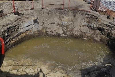 Волгоградский котлован вновь залило водой после ремонта