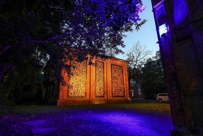 Pokras Lampas Mural Returned After Building Restoration