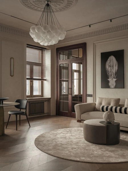 Люстра, Apparatus Studio. Бра, Ralph Lauren Home. | Источник: Екатерина Титенко. Стиль: Ирина Генделева