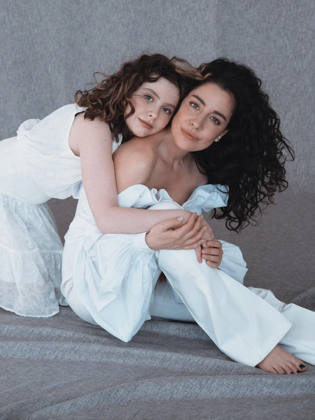 Мария Зайцева с дочкой Сандрой