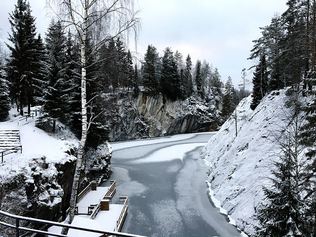 Рускеала карелия фото зимой