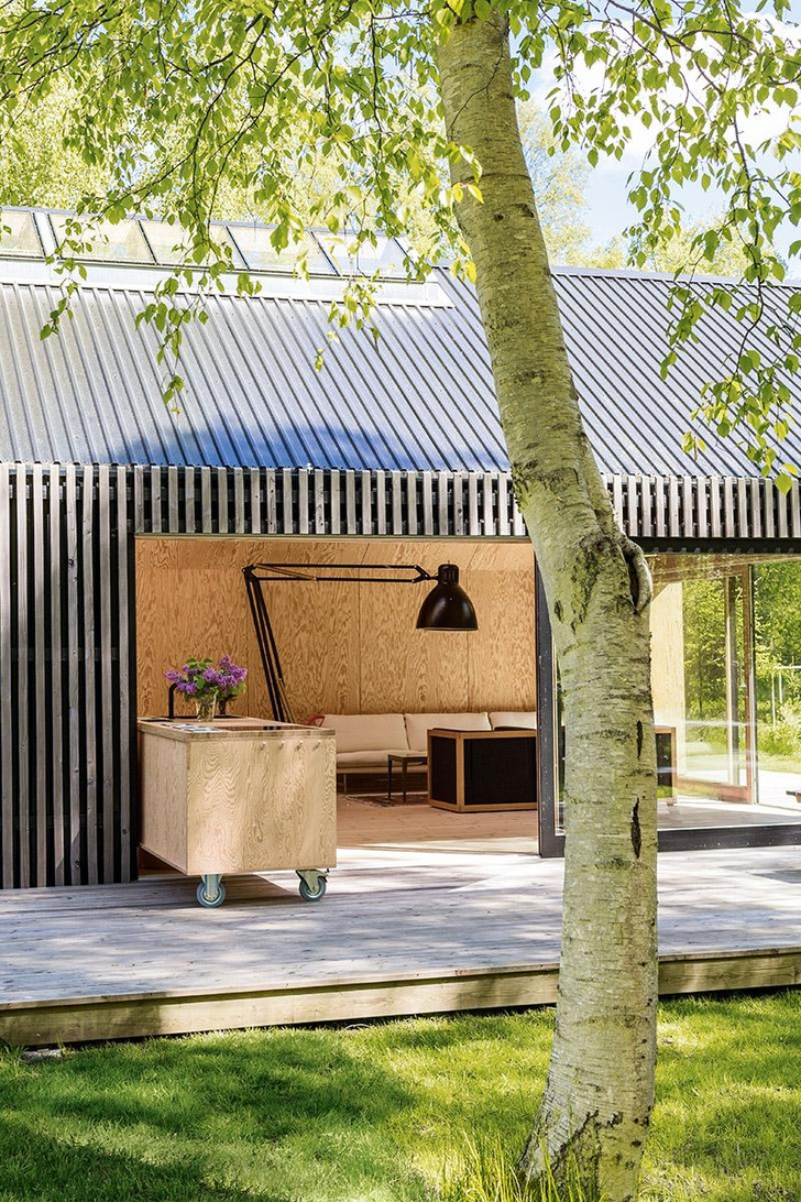 Летний домик в Дании с поворотной кухней (построен своими руками!)