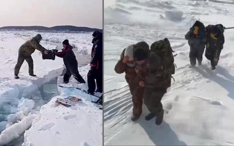 «Рвет лед!» Как спасли 139 рыбаков в Охотском море: видео