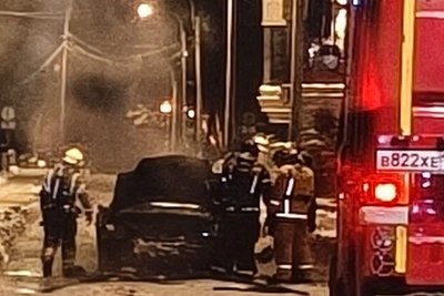 Ford сгорел на Крестовском острове