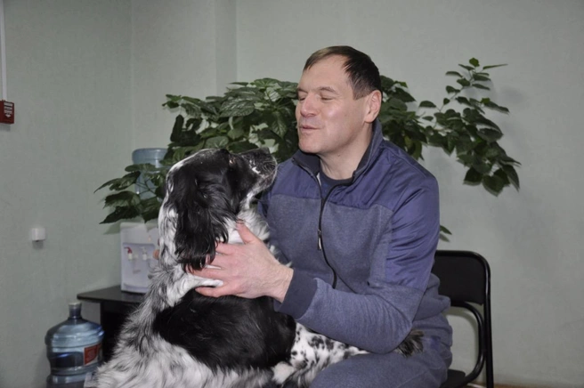 Андрей Барышев и Буча | Источник: Олег Каргаполов