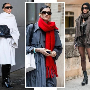 Модные шарфы на зиму 2024/25 — от ярких и пушистых до принтов и бахромы
