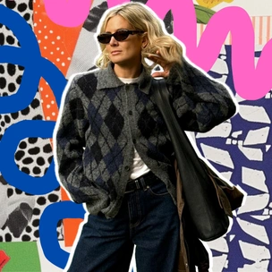 Аргайл — модный принт зимы 2025/26: 6 вещей в ромбик, которые должны у тебя быть