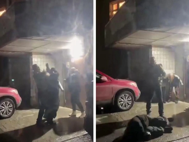 Фрагмент драки был записан на видео | Источник: очевидец