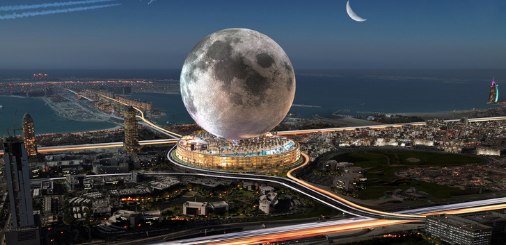 Доступный космос: в Дубае построят гигантскую копию Луны высотой 220 метров