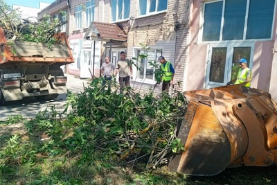 Кузнецк устраняет последствия непогоды