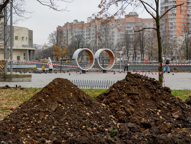 Временный вид парка обусловлен проводимыми работами | Источник: Кирилл Поверинов / 76.RU