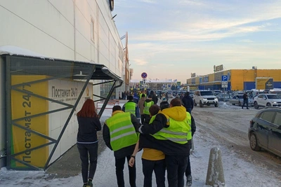 Эвакуация в крупнейшем строительном магазине Кемерова