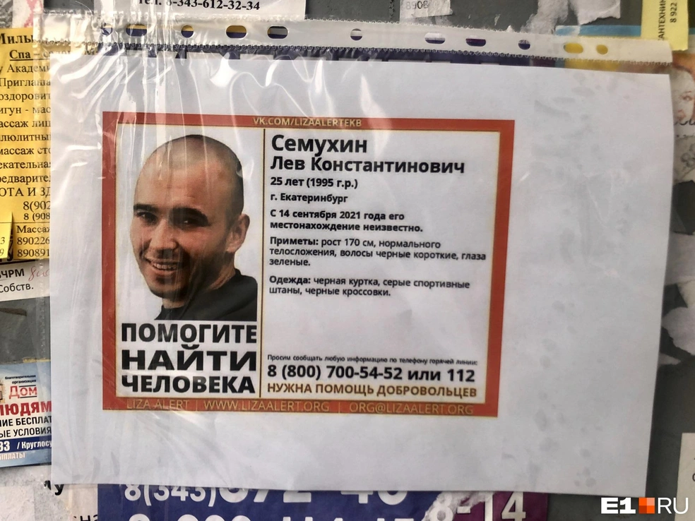 Листовками о поисках Льва оклеили весь Екатеринбург | Источник: Анастасия Якупова / E1.RU