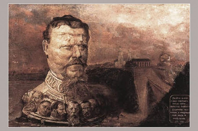 «Памятник городскому голове Лонгинову» кисти Калганова  | Источник: gorod-t.info
