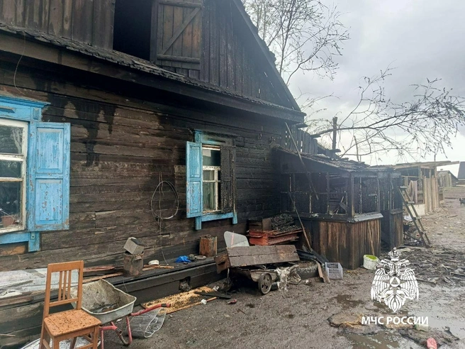 Пожар произошел из-за короткого замыкания | Источник: сайт ГУ МЧС России по Иркутской области