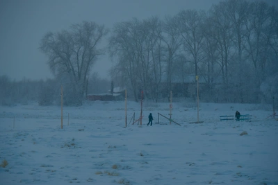 Архангельск начал год с морозов до -22°