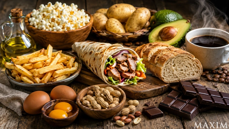 Какие «вредные» продукты на самом деле полезные | Источник: AI
