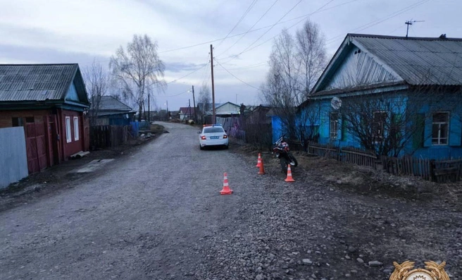 Юная жительница Зимы попала в больницу из-за мотоциклиста | Источник: ГАИ Иркутской области / T.me