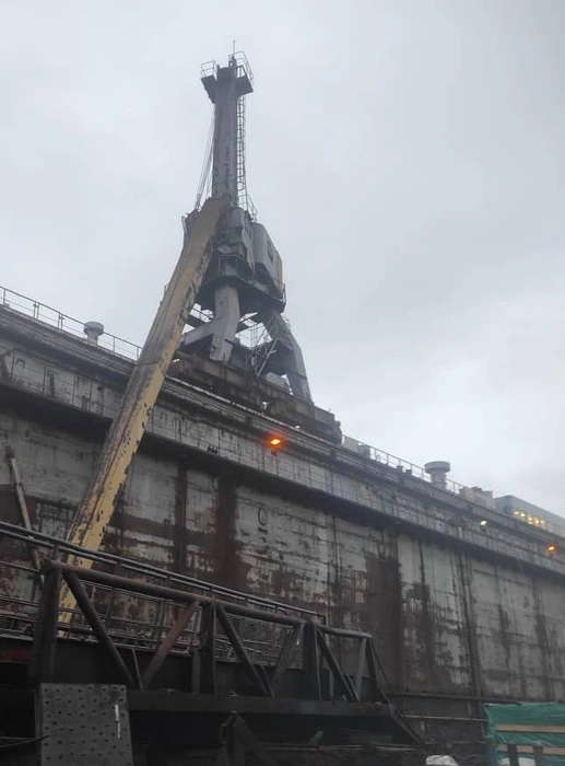 Инцидент произошел на плавдоке | Источник: Северо-Западная транспортная прокуратура / T.me