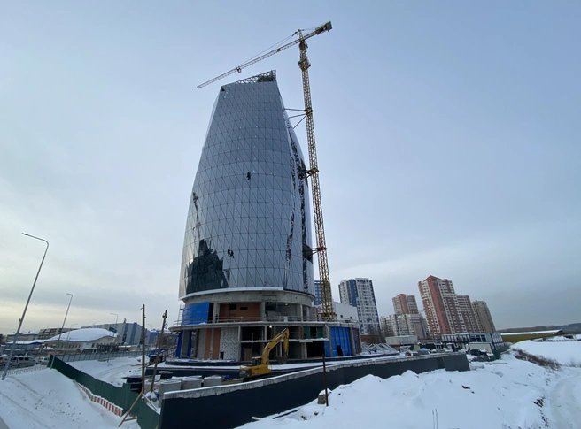 Высота гостиницы составит чуть менее 100 метров, а общая площадь здания — 19 500 кв. м | Источник: ПАО «Банк ПСБ»