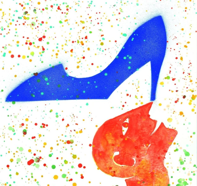 Миммо Паладино, Чудесный башмачник, смешанная техника, бумага. | Источник: Salvatore Ferragamo