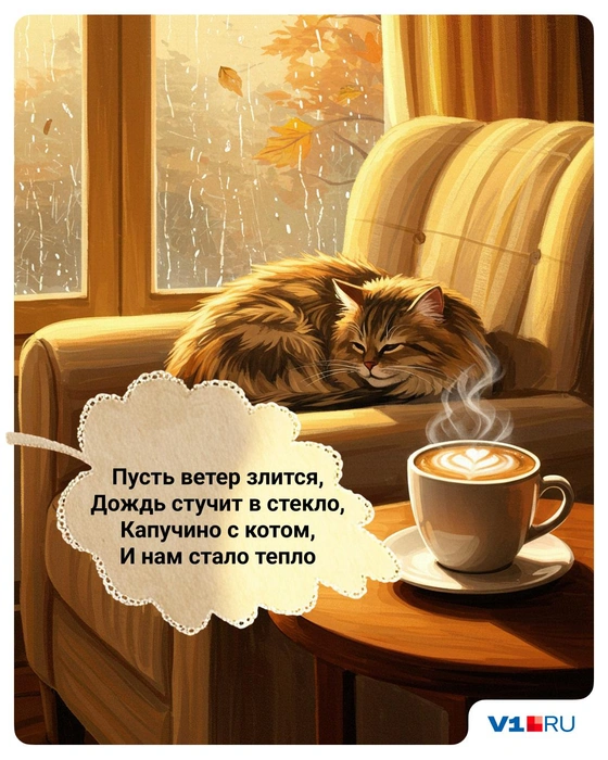 Капучино — кофе, согревающий изнутри и снаружи | Источник: Полина Авдошина / V1.RU