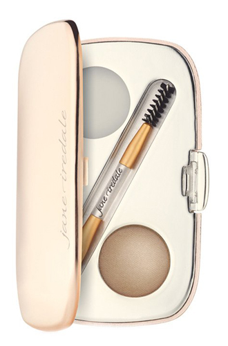 Набор для бровей GreatShape™ Eyebrow Kit, Jane IredaleПигмент для бровей, воск и аппликатор ─ кисть (для теней) и щеточкой (для воска).